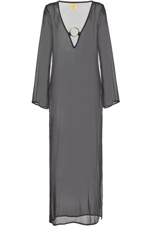 Cin Cin Women Maxi Dresses - Women's Totem O-Ring Maxi Dress - Black - XS - Moda Operandi