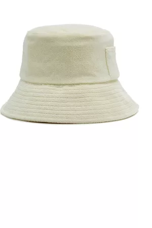 Lack of Color Women Hats - Women's Wave Cotton Terry Bucket Hat - Off-White - M/L - Moda Operandi