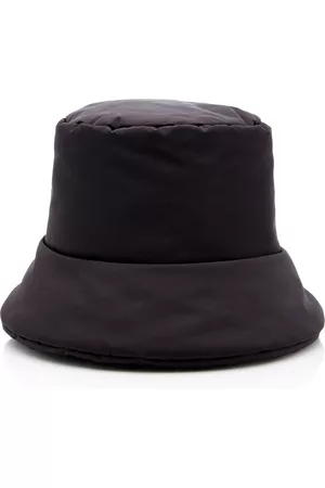 Prada Women Hats - Women's Padded Re-Nylon Bucket Hat - Black - S - Moda Operandi
