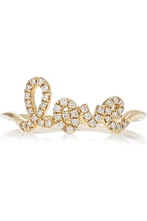 Sydney Evan Love Script 14K Diamond Ring