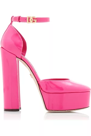 Dolce & Gabbana Women Pumps - Women's Patent Leather Platform Pumps - Pink - IT 37 - Moda Operandi