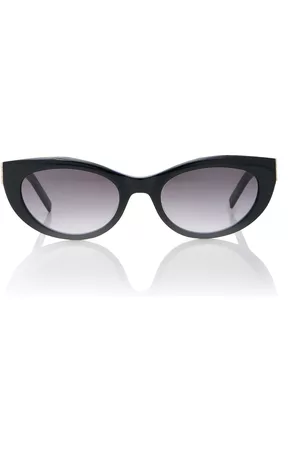 Saint Laurent Women Sunglasses - Women's Cat-Eye Acetate Sunglasses - Black - OS - Moda Operandi