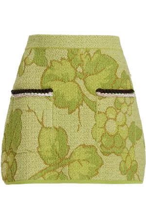 Etro Women Mini Skirts - Women's Knit Mini Skirt - Green - IT 38 - Moda Operandi