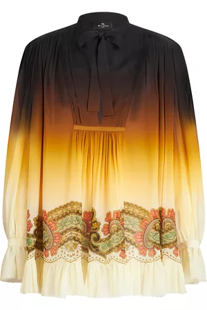 Etro Women Embroidered Tunic Dresses - Women's Embroidered Degradé Silk Chiffon Tunic Dress - Multi - IT 42 - Moda Operandi