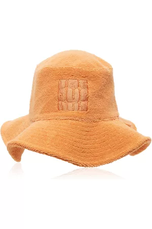 Jacquemus Women Hats - Women's Le Bob Banho Cotton Terry Bucket Hat - Orange - EU 56 - Moda Operandi