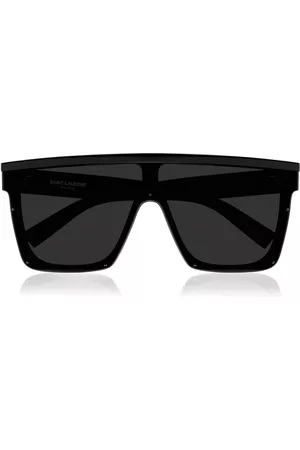 Saint Laurent Women Sunglasses - Women's Mask Square-Frame Acetate Sunglasses - Black - OS - Moda Operandi