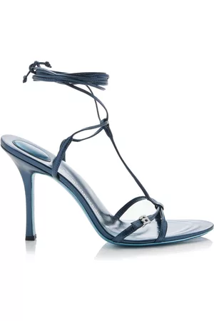 Alexander Wang Women Sandals - Women's Luvienne Leather Sandals - Blue - IT 36 - Moda Operandi