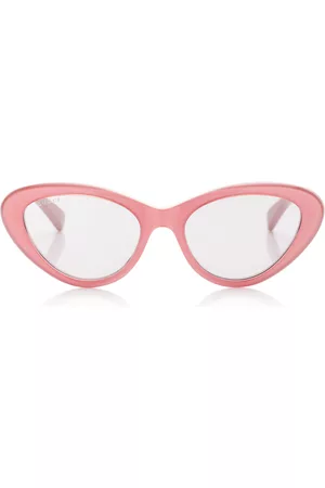 Gucci Women Sunglasses - Women's Cat-Eye Acetate Sunglasses - Pink - OS - Moda Operandi