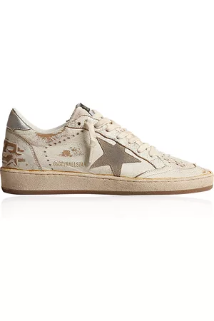 Golden Goose Women Sneakers - Women's Ballstar Leather Sneakers - White - IT 35 - Moda Operandi