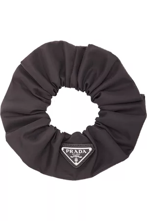 Prada Women Hair Accessories - Women's Logo-Detailed Nylon Hair Scrunchie - Black - OS - Moda Operandi