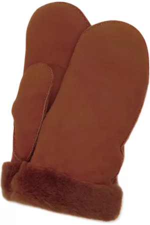 Isabel Marant Women Gloves - Women's Mulfi Shearling Gloves - Brown - T1 - Moda Operandi