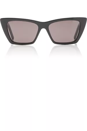 Saint Laurent Women Sunglasses - Women's Mica Cat-Eye Acetate Sunglasses - Black - OS - Moda Operandi