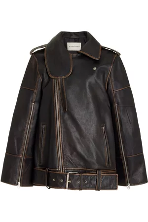 By Malene Birger Women Leather Jackets - Women's Beatrisse Leather Biker Jacket - Black - FR 34 - Moda Operandi