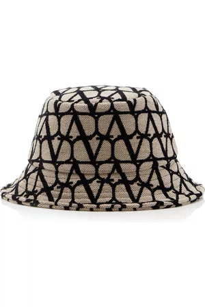 VALENTINO Women Hats - Women's Garavani Jacquard Bucket Hat - Black/white - S - Moda Operandi