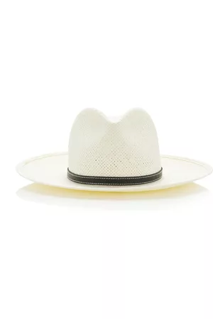 Janessa Leone Women Hats - Women's Rhodes Straw Hat - White - S - Moda Operandi