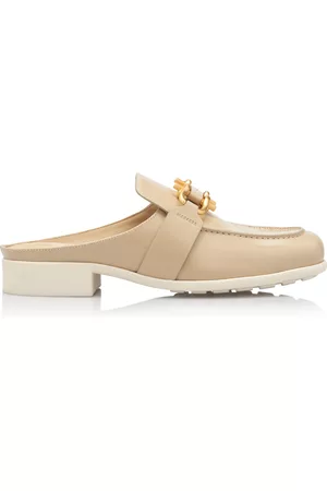 Bottega Veneta Women Loafers - Women's Monsieur Leather Loafer Mules - Tan - IT 35 - Moda Operandi