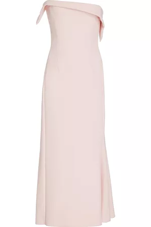 Serafini Women Midi Dresses - Women's Strapless Crepe Midi Dress - Pink - IT 38 - Moda Operandi