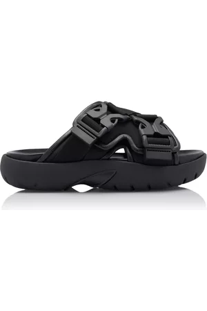 Bottega Veneta Women Flip Flops - Women's Nylon Slide Sandals - Black - IT 36 - Moda Operandi