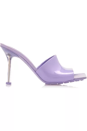 Bottega Veneta Women Flip Flops - Women's Stretch PVC Slide Sandals - Purple - IT 35 - Moda Operandi