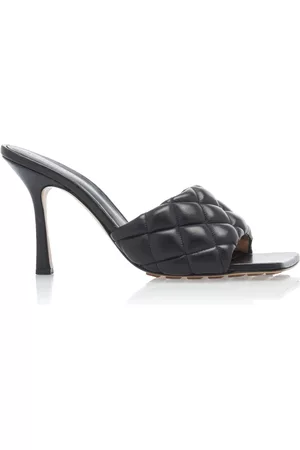 Bottega Veneta Women Sandals - Women's Padded Leather Mules - Black - IT 35 - Moda Operandi