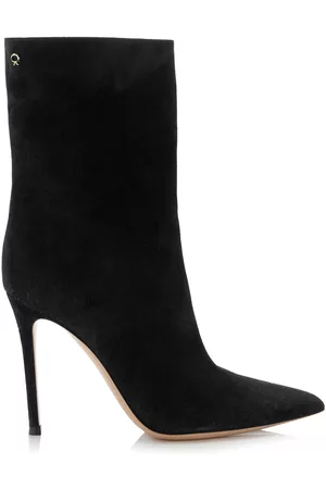 Gianvito Rossi Women Boots - Women's Camoscio Stivale Suede Ankle Boots - Black - IT 36 - Moda Operandi