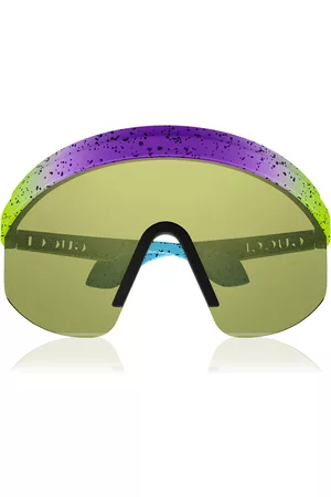 Gucci Women Sunglasses - Women's Twinsburg Mask-Frame Acetate Sunglasses - Green - OS - Moda Operandi