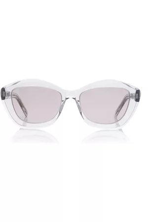 Saint Laurent Women Sunglasses - Women's Round-Frame Acetate Sunglasses - Purple - OS - Moda Operandi