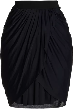 Proenza Schouler Women Mini Skirts - Women's Re-Edition Wrap-Effect Jersey Mini Skirt - Black - US 0 - Moda Operandi