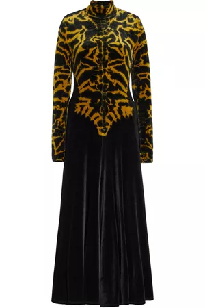 Proenza Schouler Women Printed Dresses - Women's Re-Edition Tie-Dyed Velvet Midi Dress - Print - XS - Moda Operandi