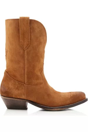 Golden Goose Women Boots - Women's Wish Star Suede Boots - Brown - IT 35 - Moda Operandi
