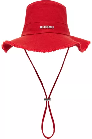 Jacquemus Women Hats - Women's Le Bob Artichaut Cotton Hat - Red - EU 56 - Moda Operandi