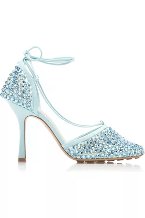 Bottega Veneta Women Sandals - Women's Sparkle Stretch Sandals - Blue - IT 36 - Moda Operandi