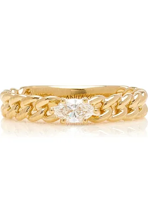 Anita 18K Yellow Diamond Chain Link Ring