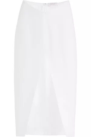 Michael Kors Women Skirts - Women's Cutaway Slit Skirt - White - US 0 - Moda Operandi