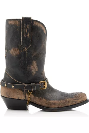 Golden Goose Women Boots - Women's Wish Star Leather Boots - Black - IT 35 - Moda Operandi