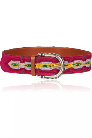 Etro Women Belts - Women's Neutra Belt - Pink - 75 cm - Moda Operandi