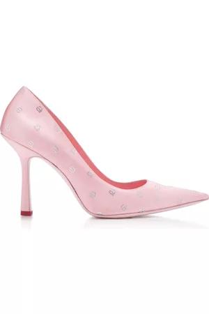 Alexander Wang Women High Heels - Women's Delphine Embellished Satin Pumps - Pink - IT 36 - Moda Operandi