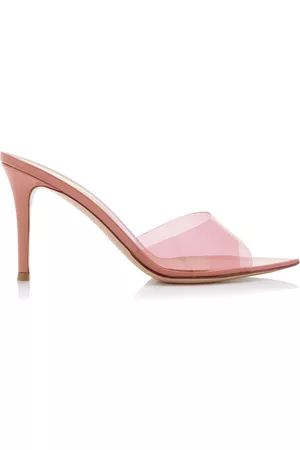 Gianvito Rossi Women Sandals - Women's Elle Leather and PVC Sandals - Pink - IT 35 - Moda Operandi