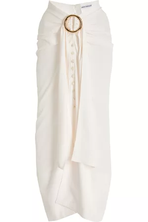 Paco rabanne Women Midi Skirts - Women's Exclusive Crepe Midi Skirt - White - FR 34 - Moda Operandi