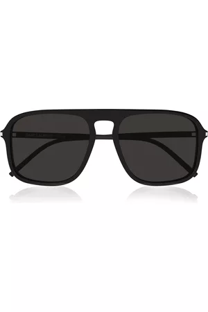 Saint Laurent Women Aviator Sunglasses - Women's Aviator-Frame Acetate Sunglasses - Black - OS - Moda Operandi