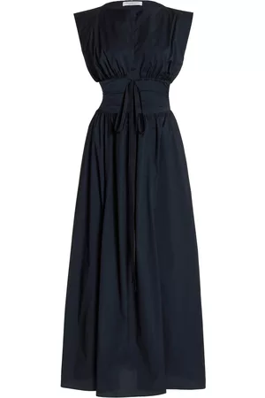 Serafini Women Midi Dresses - Women's Cutout Midi Dress - Black - IT 38 - Moda Operandi