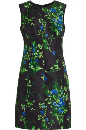 Carolina Herrera Women Printed Dresses - Women's Printed Sateen Mini Dress - Floral - US 2 - Moda Operandi