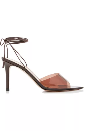 Gianvito Rossi Women High Heels - Women's Skye PVC Lace-Up Pumps - Brown - IT 35 - Moda Operandi