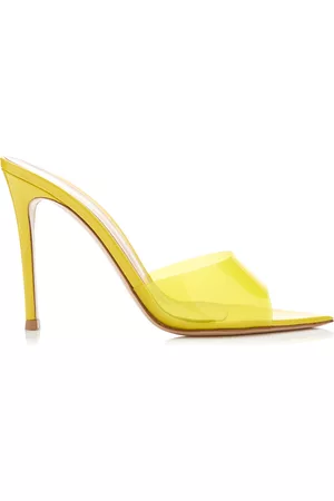 Gianvito Rossi Women Sandals - Women's Elle PVC Sandals - Yellow - IT 35 - Moda Operandi