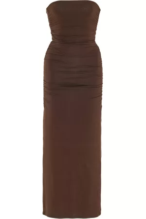 POSSE Women Casual Dresses - Women's Exclusive Isabela Strapless Jersey Maxi Dress - Brown - XS - Moda Operandi