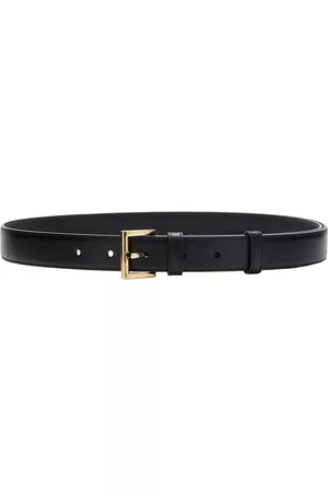 Prada Women Belts - Women's Leather Belt - Black - 65 cm - Moda Operandi