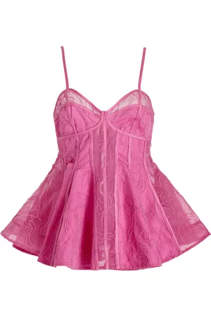 AJE Women Vests & Camis - Women's Evangeline Flared Camisole Top - Pink - AU 4 - Moda Operandi