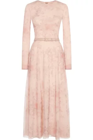 Ralph Lauren Women Printed Dresses - Women's Alisen Floral Mesh Midi Dress - Pink - US 00 - Only At Moda Operandi