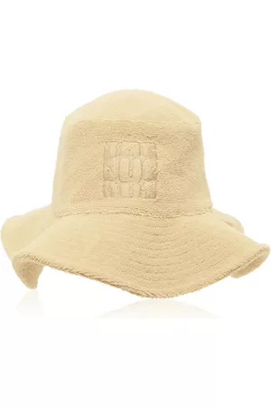Jacquemus Women Hats - Women's Le Bob Banho Cotton Terry Bucket Hat - Off-White - EU 56 - Moda Operandi