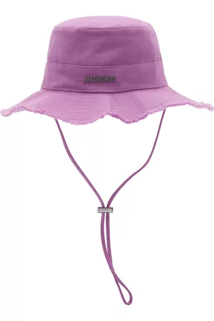 Jacquemus Women Hats - Women's Le Bob Artichaut Cotton Bucket Hat - Purple - EU 56 - Moda Operandi